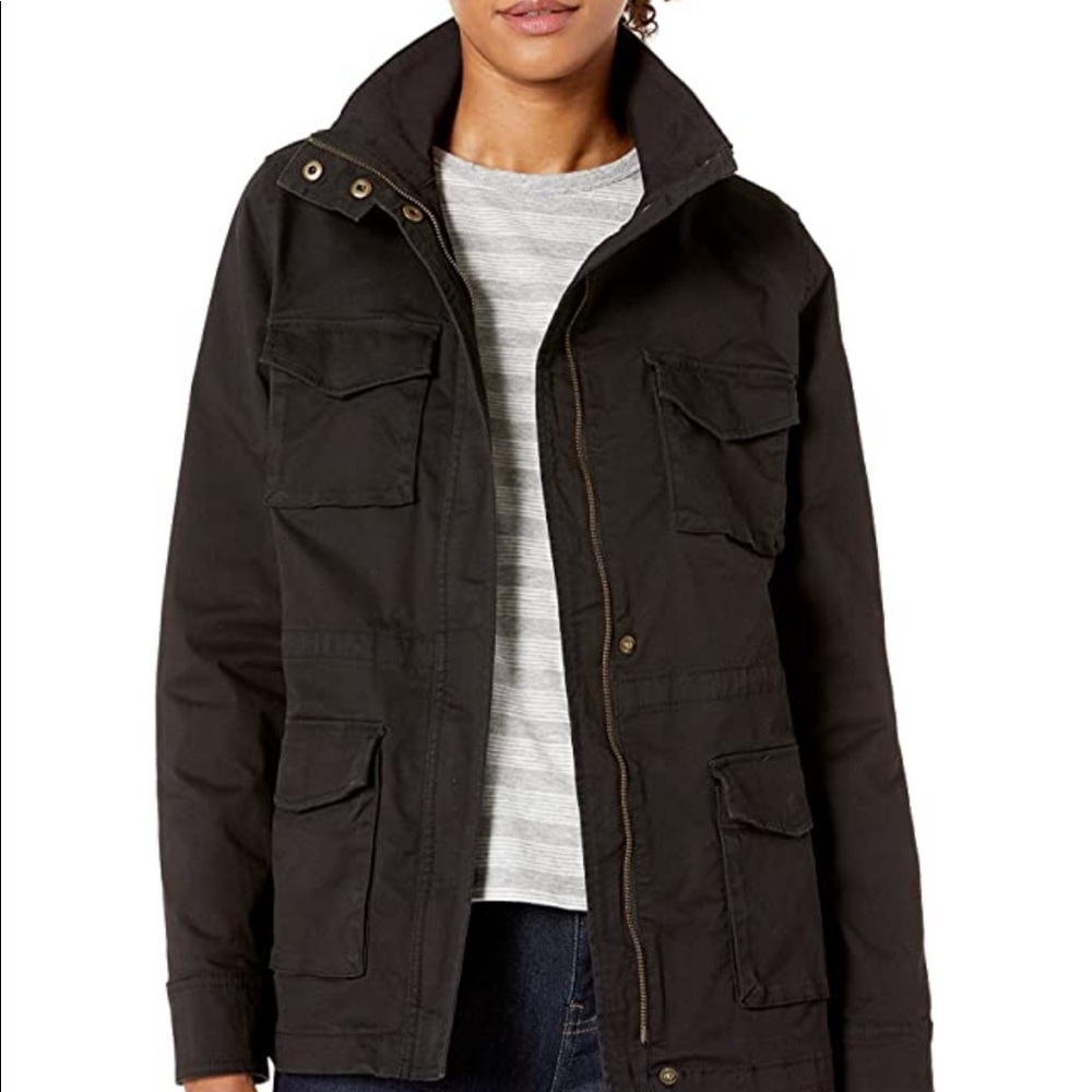 BLACK UTILITY JACKET - SIZE MEDIUM